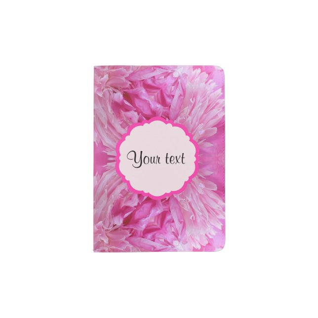 Pink Florals Passport Holder (Front)