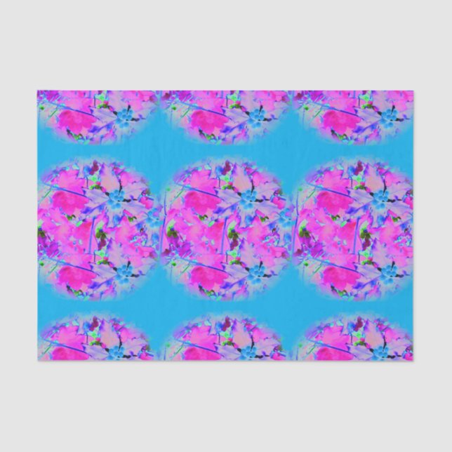 Pink Florals Tissue Paper (Front)