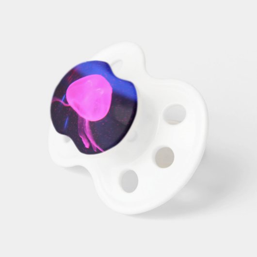 Pink Florescent Jellyfish Pacifier (Front Right)