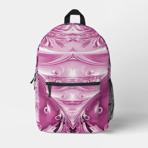 Pink Flourish Backpack Cut Sew Bag