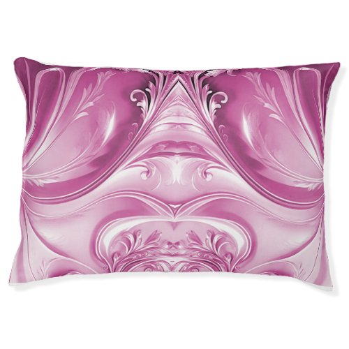 Pink Flourish Dog Bed