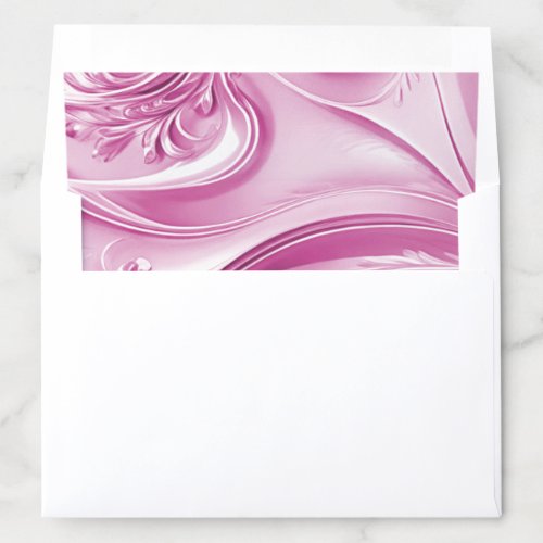 Pink Flourish Envelope Liner