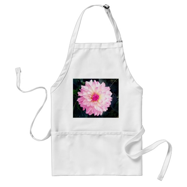 Pink flower adult apron (Front)