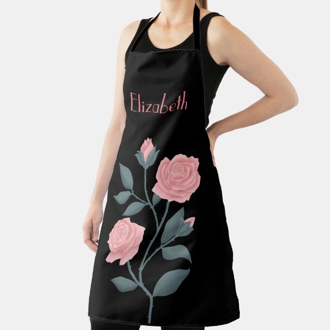 Pink flower  apron (Insitu)
