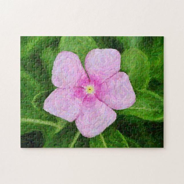 Pink Flower Art Garden Puzzle (Horizontal)