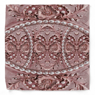 Pink Flower Bandana