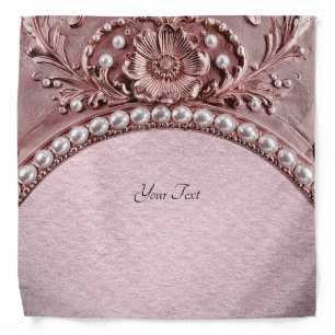 Pink Flower Bandana