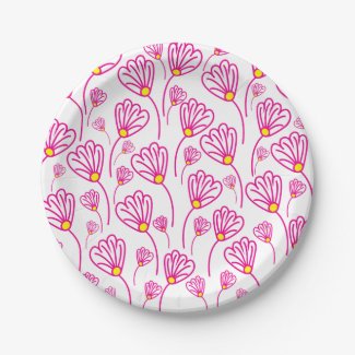 Pink Flower Boho Floral