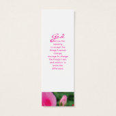 Pink Flower Bookmark Gift (Back)