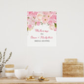 pink flower bridal shower SIGN (Kitchen)