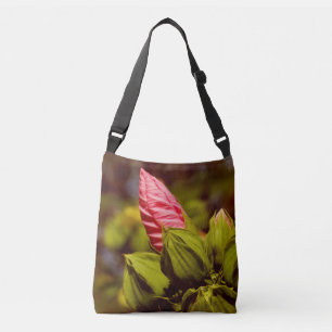 Pink Flower Bud Floral Garden Photo Bag