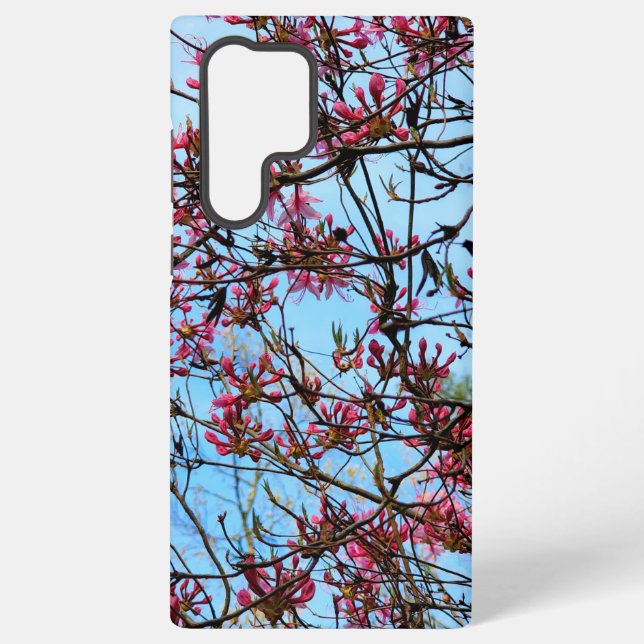 Pink Flower Buds on a Tree Samsung Galaxy Case (Back)