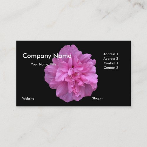 Pink Flower Business Card