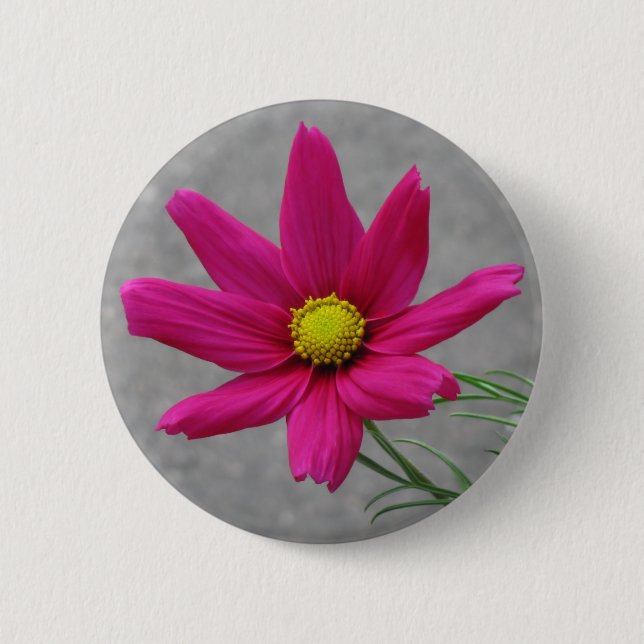Pink Flower button (Front)