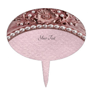 Pink Flower Cake Topper