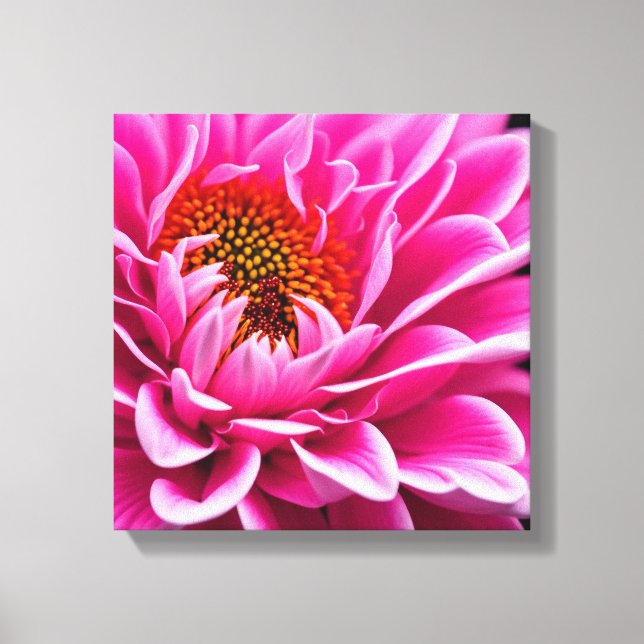Pink Flower Canvas Print (Front)