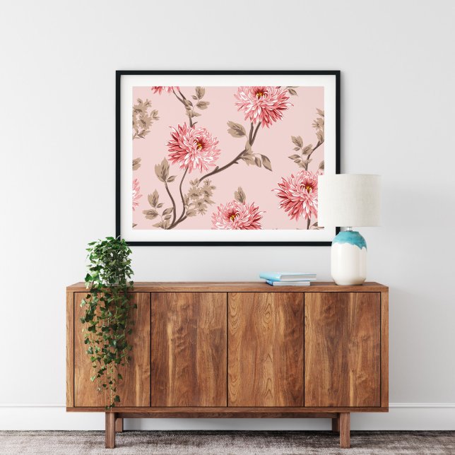 Pink Flower Canvas Wall Art | Flower Canvas Print (Creator Uploaded)