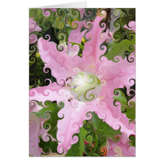 Pink Flower Card