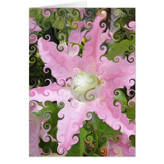 Pink Flower Card (Front)