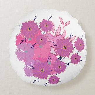 Pink Flower Couch Pillow