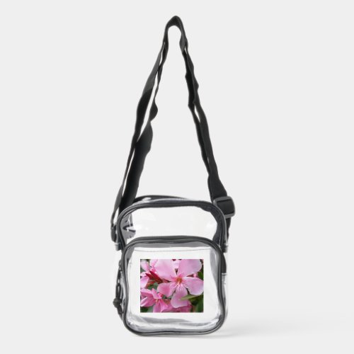 Pink Flower Crossbody Bag Cute Floral Botanical Sh