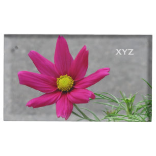 Pink Flower custom table card holder