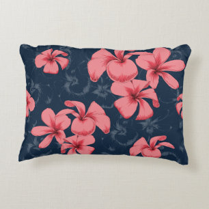 Pink Flower Design Pillow