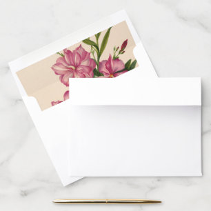 Pink Flower Envelope Liner