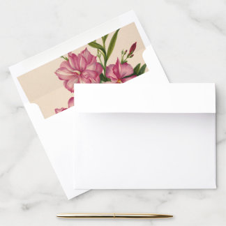 Pink Flower Envelope Liner