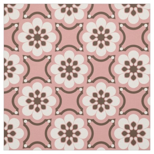 Pink flower fabric