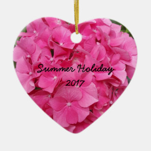 Pink Flower Floral Photography Nature Ceramic Ornament