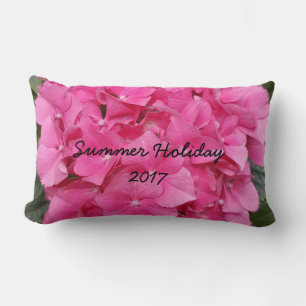 Pink Flower Floral Photography Nature Lumbar Pillow