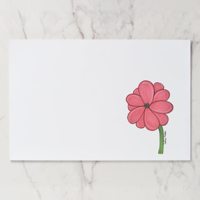 Pink Flower Full Paper Pad (Front)