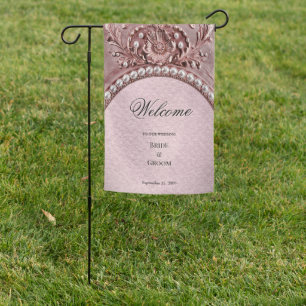 Pink Flower Garden Flag