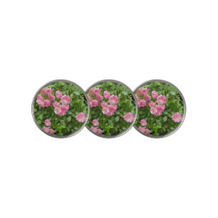 Pink Flower Garden Golf Ball Marker