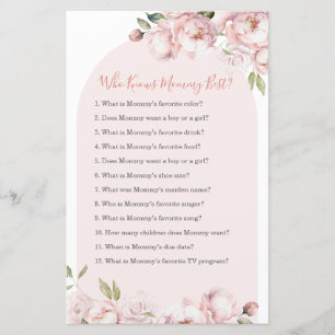 Pink Flower Girl Baby In Bloom Who Know Mommy Best