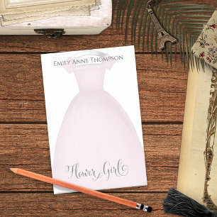 Pink Flower Girl Cute Personalized  Post-it Notes
