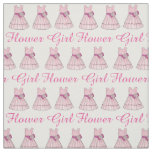 Pink Flower Girl Dress Bridal Party Wedding Gown Fabric