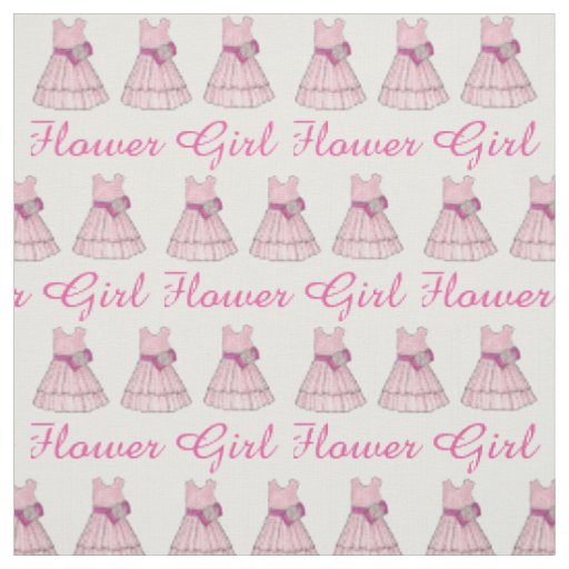 Pink Flower Girl Dress Bridal Party Wedding Gown Fabric