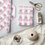 Pink Flower Girl Wedding Bridal Party Dress Gown Wrapping Paper<br><div class="desc">Features an original marker illustration of a pretty pink flower dress. Perfect for your bridal party!

This design is also available on other products. Don't see what you're looking for? Need help with customization? Contact Rebecca to have something designed just for you.</div>