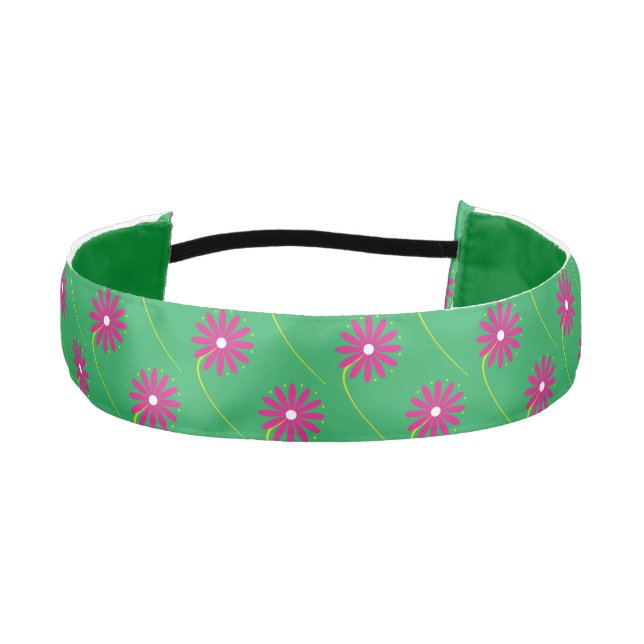 Pink Flower Headband for Girls (Front)