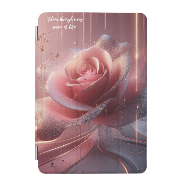 Pink flower ipad iPad mini cover (Front)