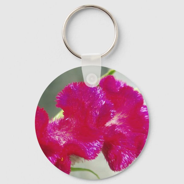 Pink Flower Keychain (Front)