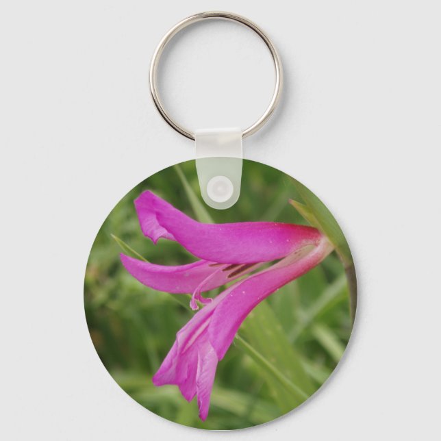 Pink Flower Keychain (Front)
