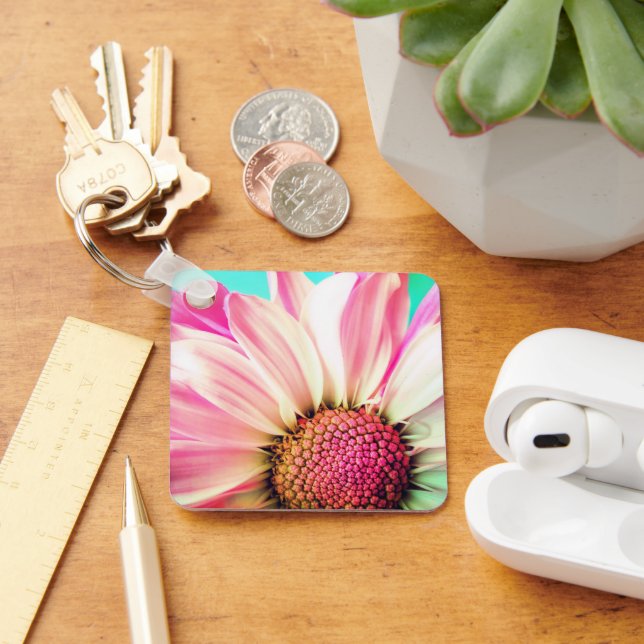 Pink Flower Keychain (Desk)