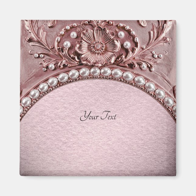 Pink Flower Magnet (Front)