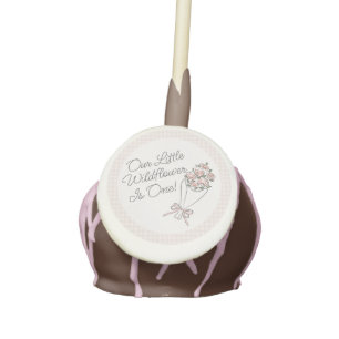 Pink Flower Market Fresh Floral Birthday Party Cake Pops