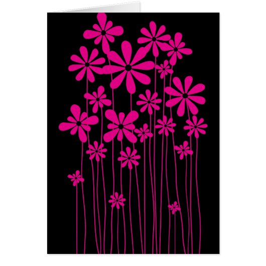 Pink Flower Meadow Cards (Front)
