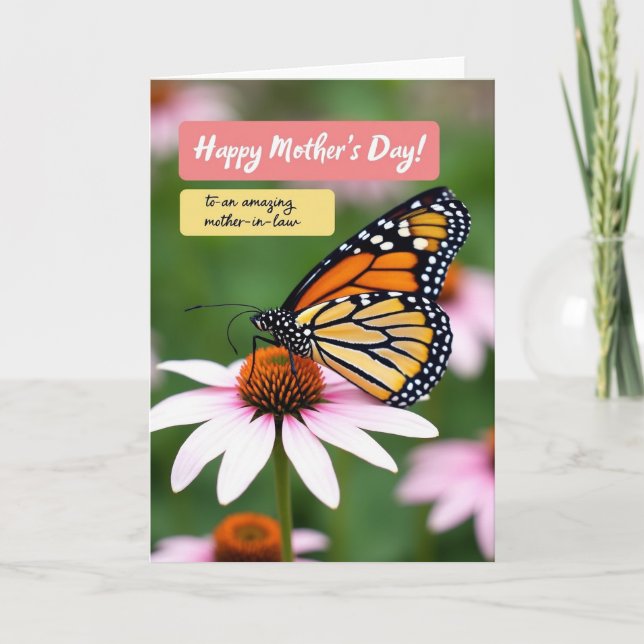 Pink Flower Mothers Card (Front)