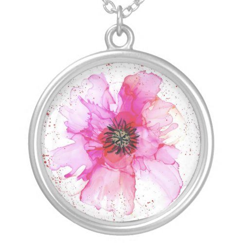 Pink Flower Necklace